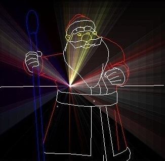 Лазерное шоу на новый год